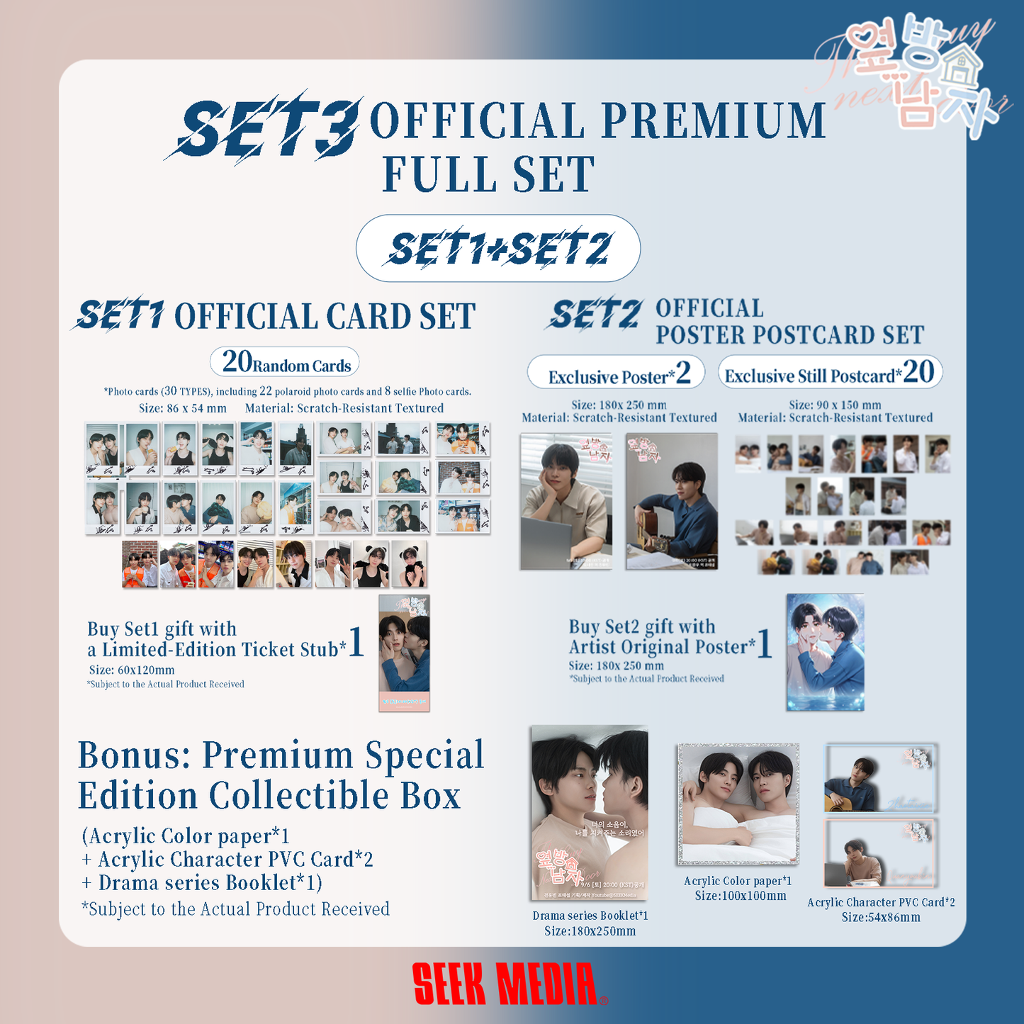 [FULL SET] Polaroid Photo Card SET &Poster Post-Card SET *TheGuyNextDoor Official Goods